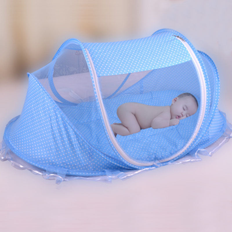 Foldable Baby Bed with Pillow & Net 2 pcs set