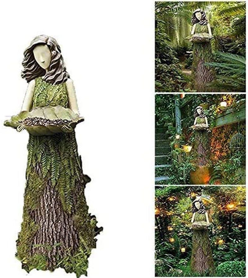 Sherwood Fern Fairy Statuary Sherwood Fern Fairy Statuary Resin Bird Feeder