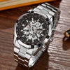 A Full Automatic Men's Automatic Mechanical Watches, Men's Automatic Mechanical Watch Steel Strip