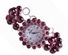 Garnet bracelet watch