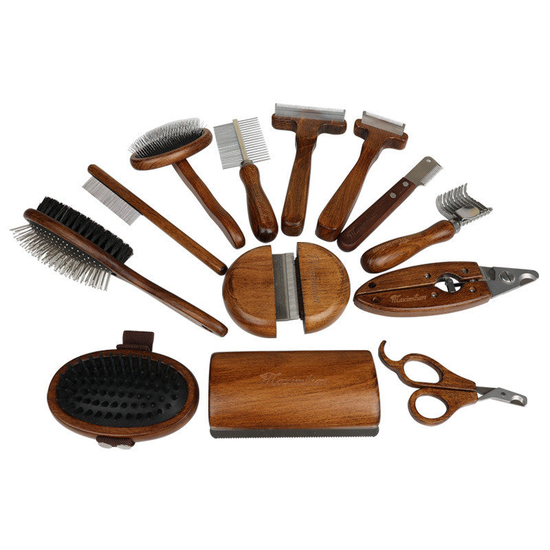 Pet Comb Solid Wood Antique Hair Removing Products