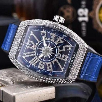 Bucket belt with diamond starry star watch