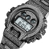 Digital Diamond Quartz Wristwatches