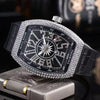 Bucket belt with diamond starry star watch