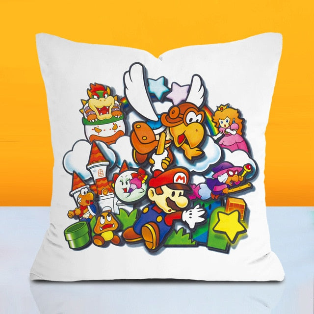 Super Mario Bros Pillow with Cover