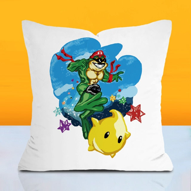 Super Mario Bros Pillow with Cover